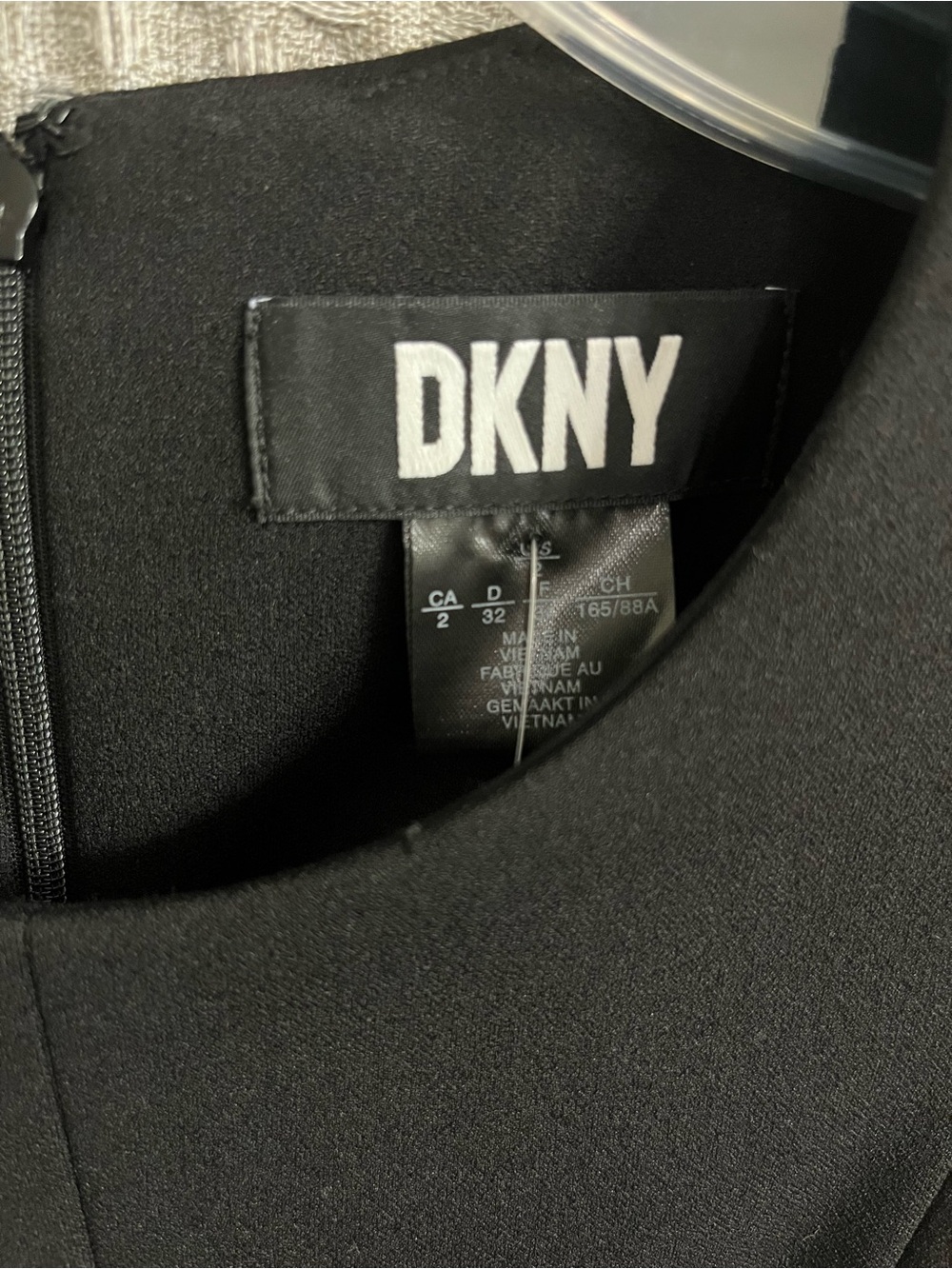 DKNY Black Tie Waist Midi Dress Women’s Size 2 Short Sleeve NWT